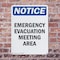 Signmission Emergency Evacuation Meeting Area, 12 in W x Rectangle, Plastic OS-2PACK-NS-P-1218-V-11790 - alternate 5